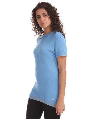 shirt collar solid top - 17645410 - Standard Image - 2