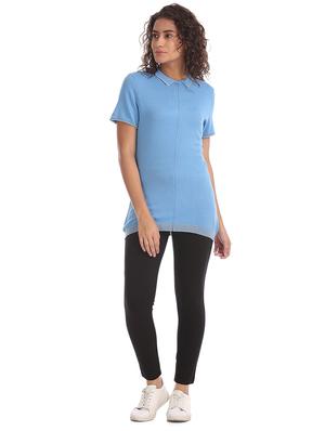 shirt collar solid top - 17645410 - Standard Image - 4