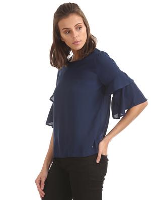 bell sleeves solid top - 17645433 - Standard Image - 2