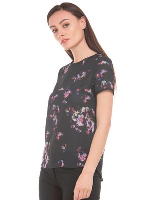 round neck printed top - 17645449 - Standard Image - 2
