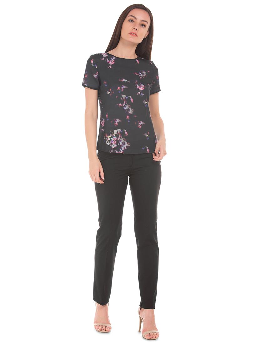 round neck printed top - 17645449 - Zoom Image - 4