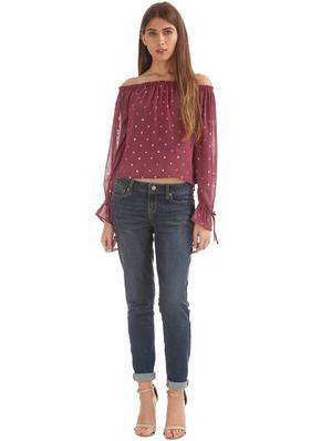 off shoulder crop top - 17645487 - Standard Image - 4