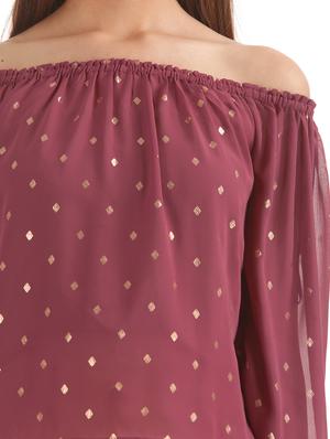 off shoulder crop top - 17645487 - Standard Image - 5