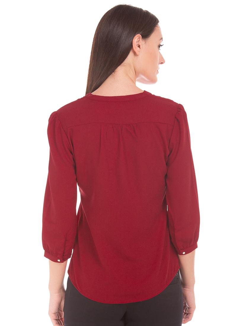 mandarin neck solid top - 17645509 - Zoom Image - 3
