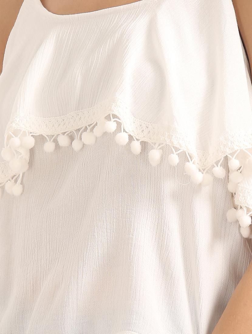 lace detail layered top - 17645513 - Zoom Image - 5