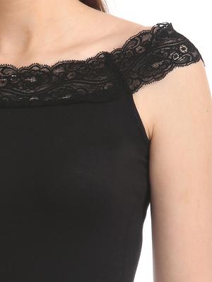 lace trim off shoulder top - 17645525 - Standard Image - 5