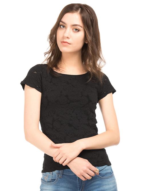floral textured top - 17645571 - Standard Image - 1