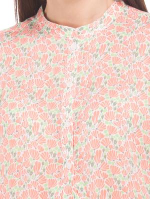 mandarin neck floral top - 17645572 - Standard Image - 5