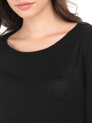 round neck solid top - 17645591 - Standard Image - 5