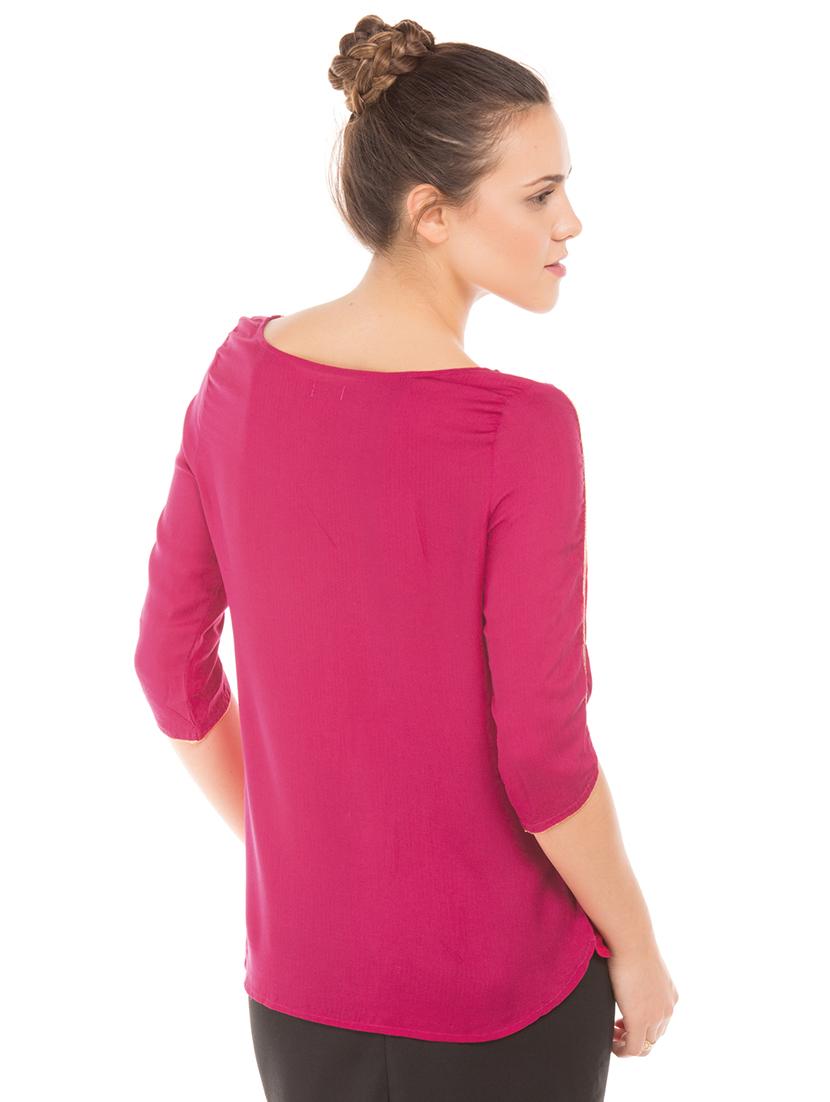 boat neck solid top - 17645668 - Zoom Image - 3