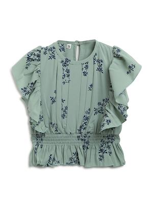floral top with jeans set - 17645674 - Standard Image - 2