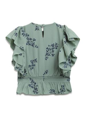 floral top with jeans set - 17645674 - Standard Image - 3