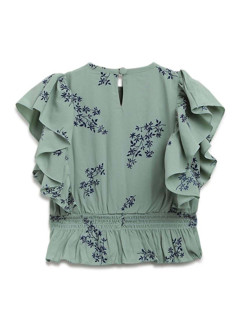 floral top with jeans set - 17645674 - Zoom Image - 3