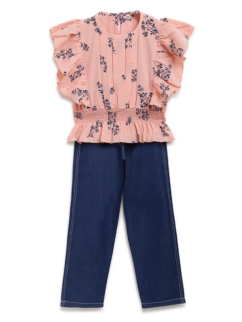 floral top with jeans set - 17645675 - Standard Image - 1