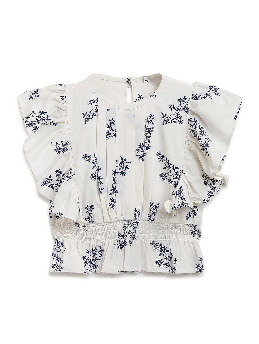 floral top with jeans set - 17645676 - Zoom Image - 2
