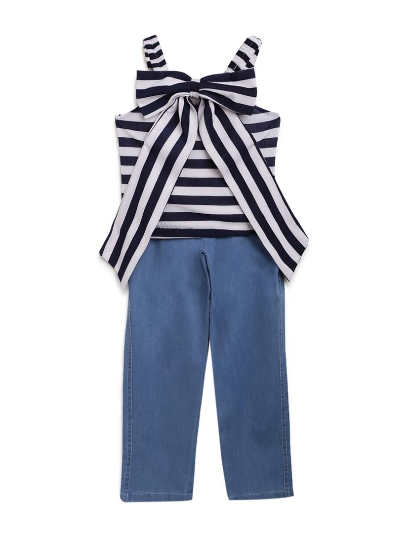 striped top with jeans set - 17645680 - Zoom Image - 1