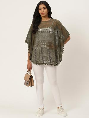 green lace summer poncho - 17645751 - Standard Image - 4
