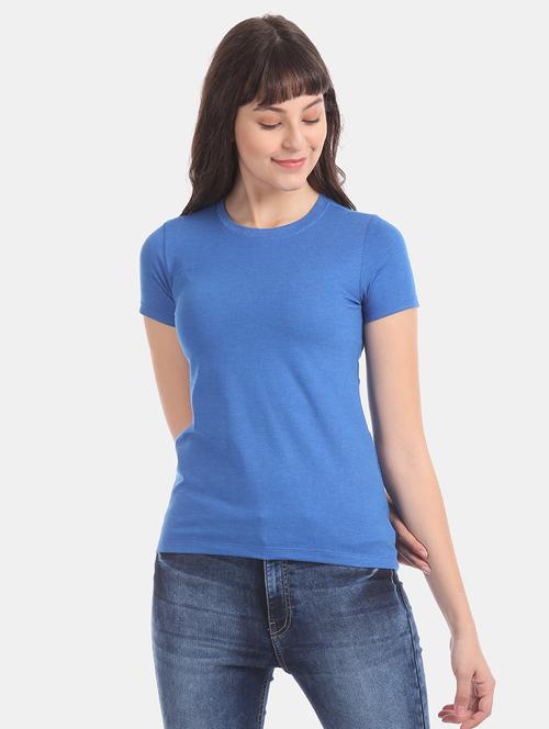 crew neck solid t-shirt - 17645763 - Standard Image - 1