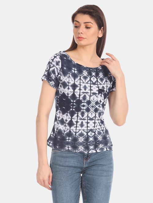 round neck tie & dye tee - 17645764 - Standard Image - 1