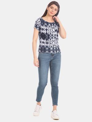 round neck tie & dye tee - 17645764 - Standard Image - 4