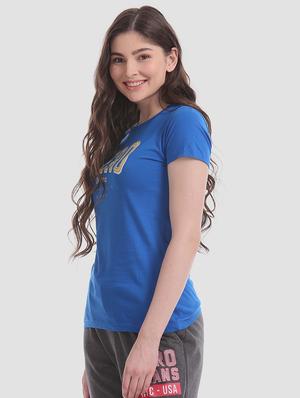 ribbed neck printed t-shirt - 17645765 - Standard Image - 2