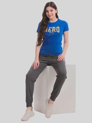 ribbed neck printed t-shirt - 17645765 - Standard Image - 4