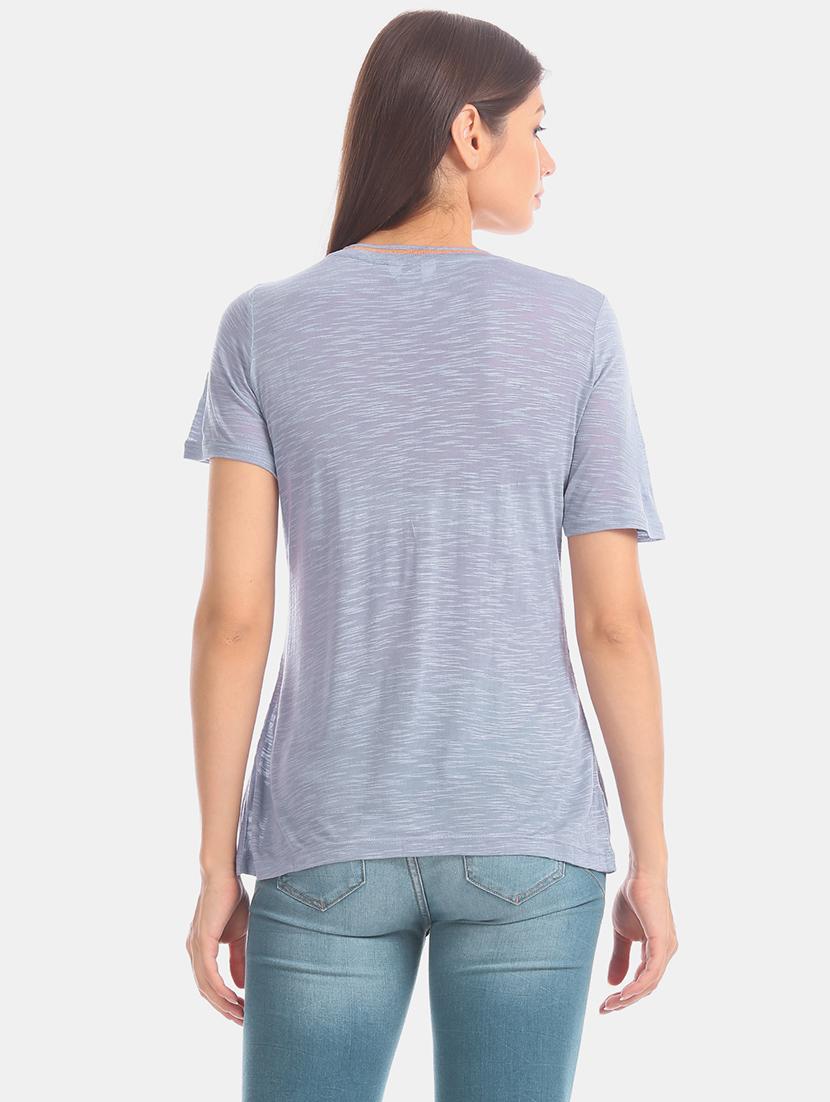 round neck typographic tee - 17645767 - Zoom Image - 3