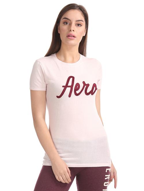 applique crew neck t-shirt - 17645771 - Standard Image - 1