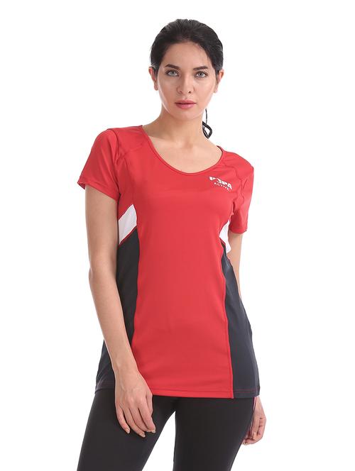 round neck color block tee - 17645775 - Standard Image - 1