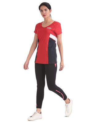 round neck color block tee - 17645775 - Standard Image - 4
