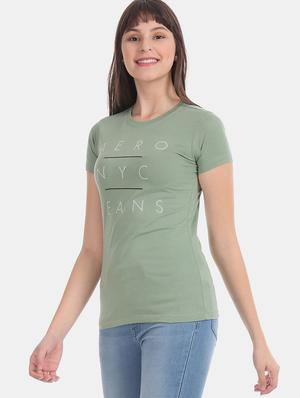 crew neck embroidered t-shirt - 17645800 - Standard Image - 2