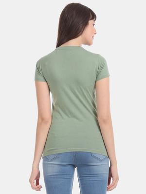 crew neck embroidered t-shirt - 17645800 - Standard Image - 3