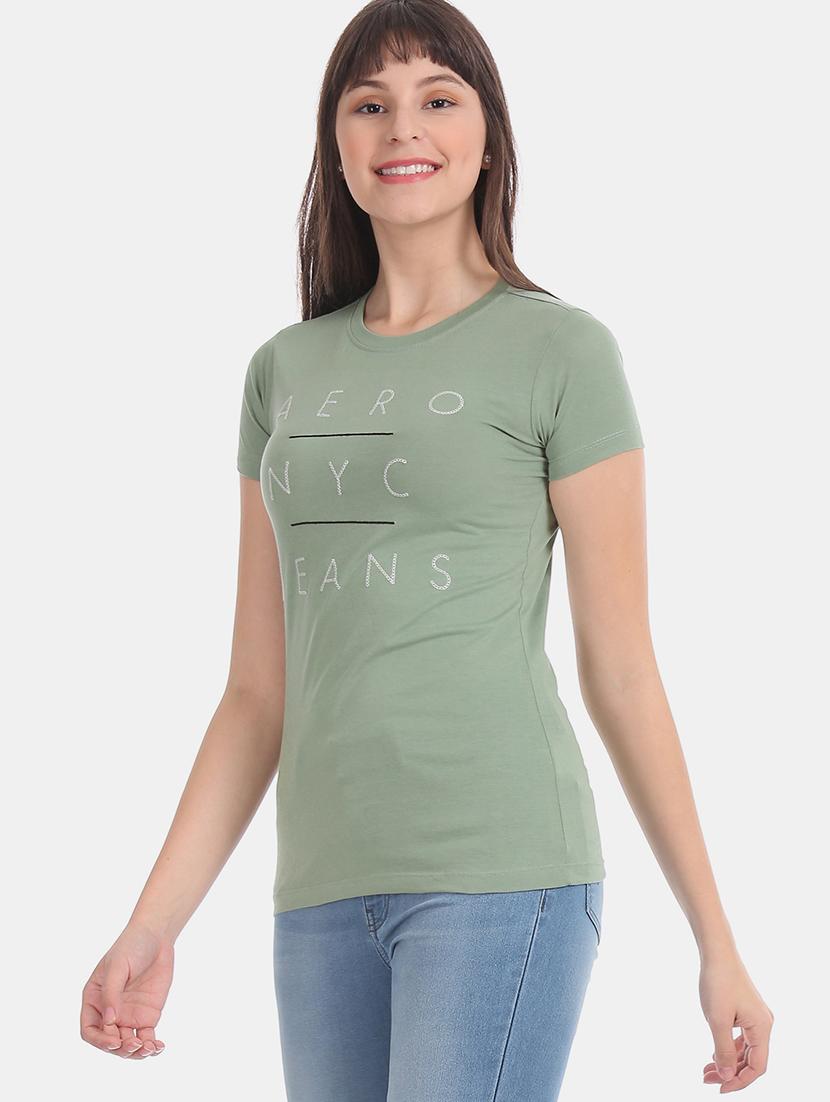 crew neck embroidered t-shirt - 17645800 - Zoom Image - 2