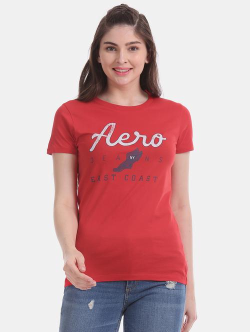 round neck printed tee - 17645836 - Standard Image - 1