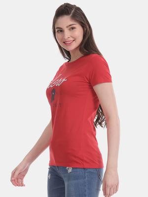 round neck printed tee - 17645836 - Standard Image - 2