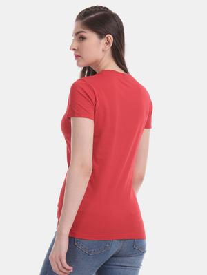 round neck printed tee - 17645836 - Standard Image - 3