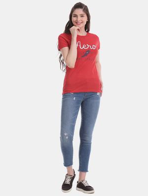 round neck printed tee - 17645836 - Standard Image - 4