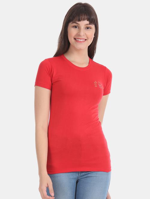 crew neck solid t-shirt - 17645837 - Standard Image - 1