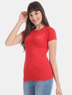 crew neck solid t-shirt - 17645837 - Standard Image - 2
