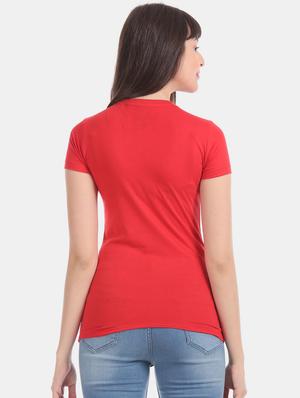 crew neck solid t-shirt - 17645837 - Standard Image - 3