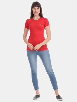crew neck solid t-shirt - 17645837 - Standard Image - 4