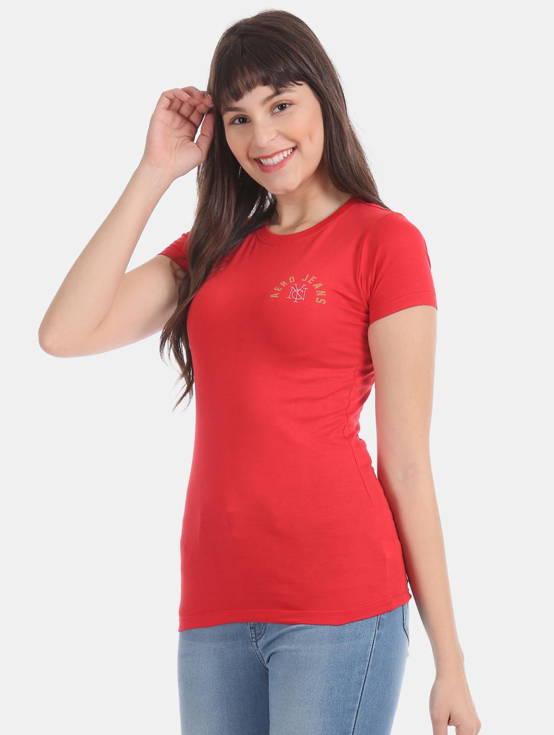 crew neck solid t-shirt - 17645837 - Zoom Image - 2