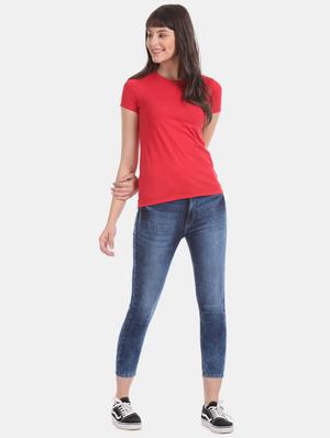 red solid t-shirt - 17645839 - Standard Image - 4