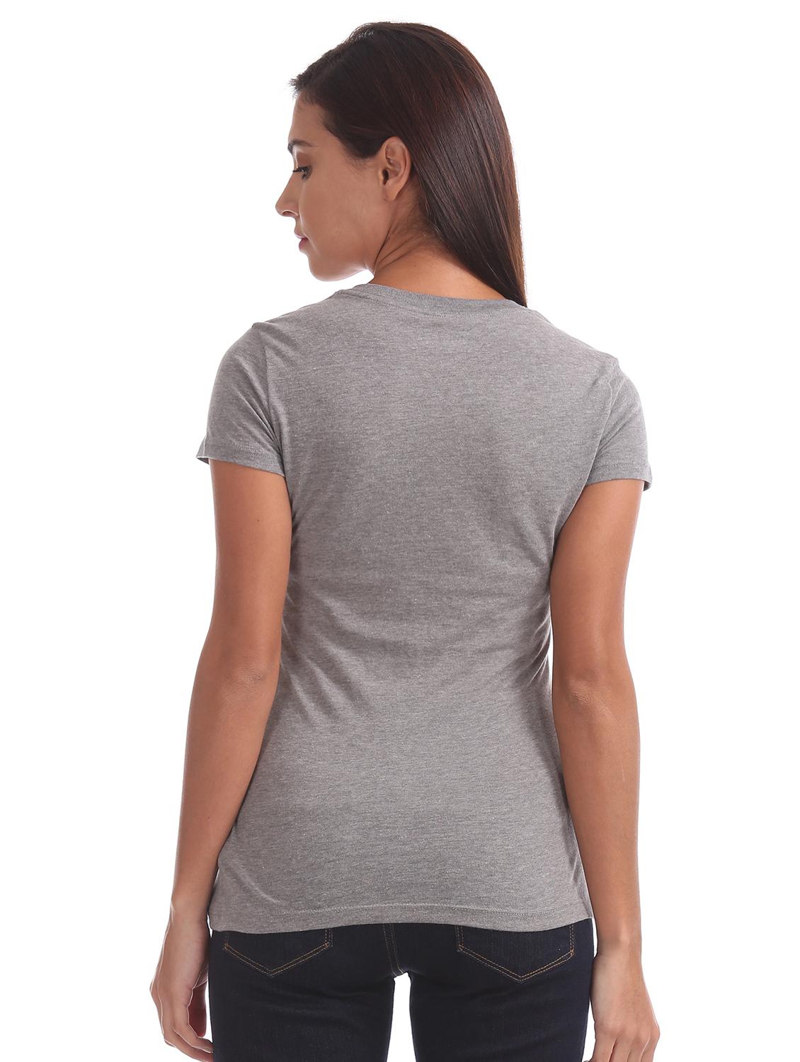 round neck applique patch tee - 17645844 - Zoom Image - 3