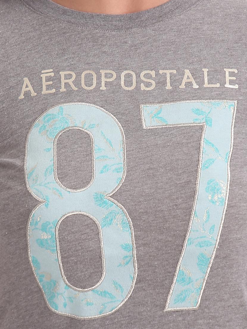 round neck applique patch tee - 17645844 - Zoom Image - 5