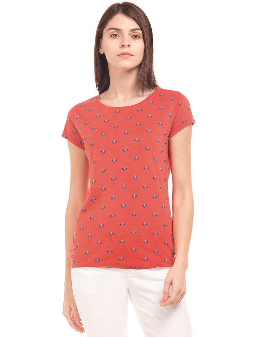 round neck printed tee - 17645880 - Zoom Image - 1