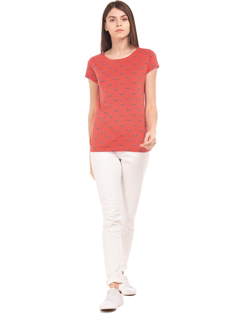 round neck printed tee - 17645880 - Zoom Image - 4