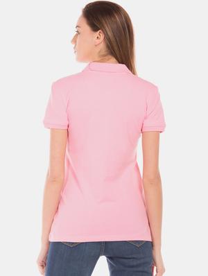 polo neck solid tee - 17645893 - Standard Image - 3