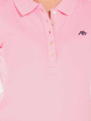 polo neck solid tee - 17645893 - Standard Image - 5