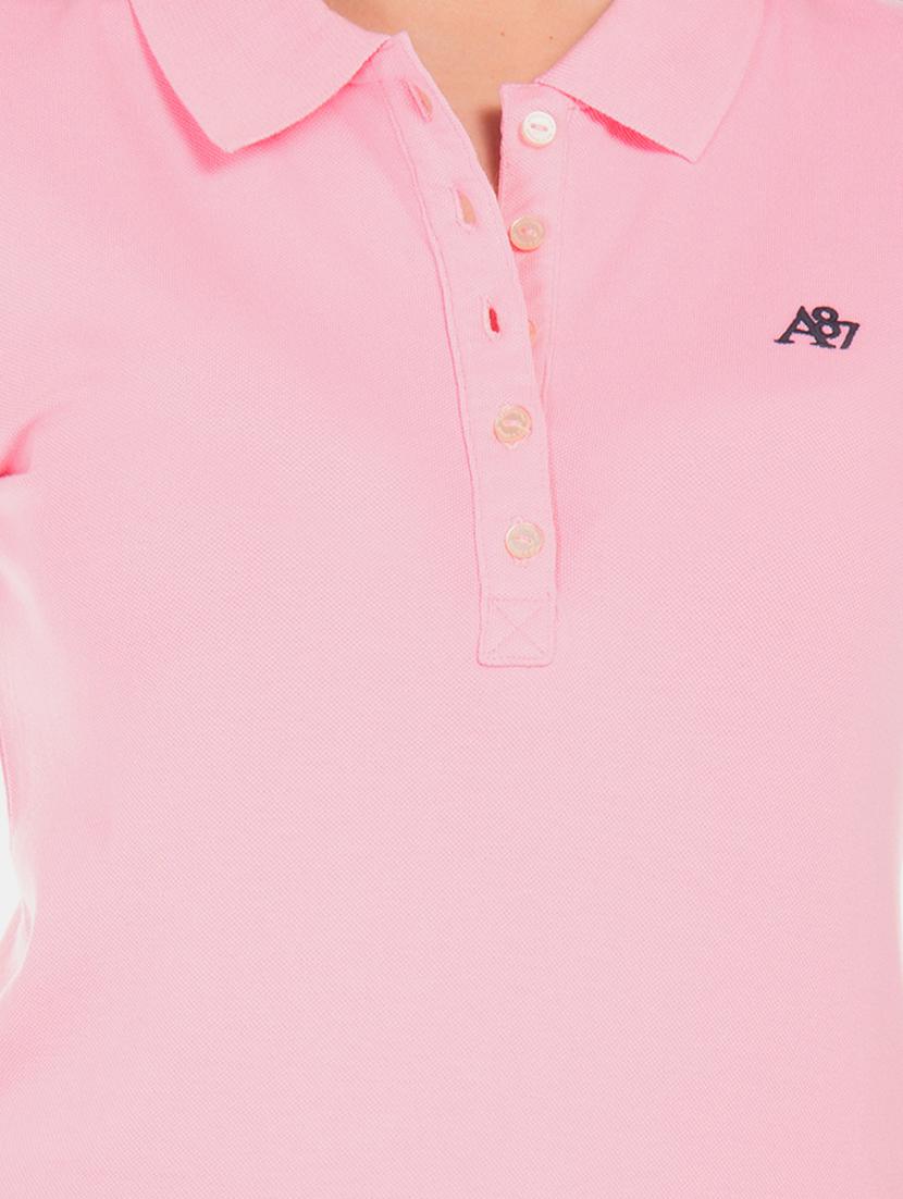 polo neck solid tee - 17645893 - Zoom Image - 5